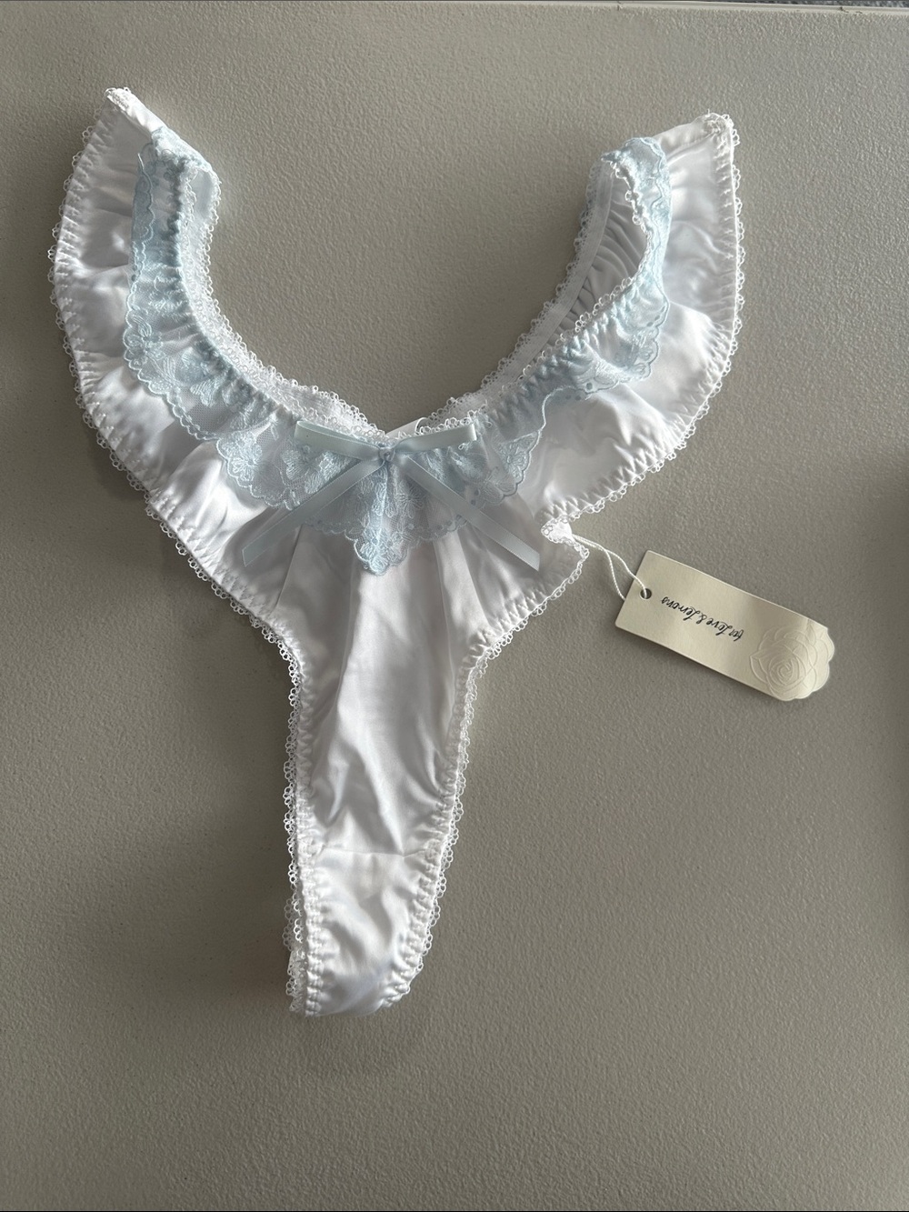 Victoria’s Secret / for love & lemons sweetheart satin thong